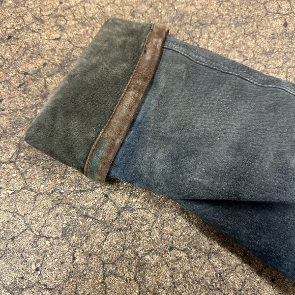 Rare VTG Braefair Leather New York Blue Hooded Jacket with Toggle Closures - Picture 9 of 9